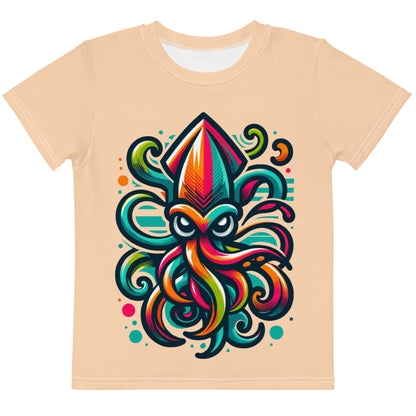 Squid Youth Round Collar Tee - Sunset Silhouettes