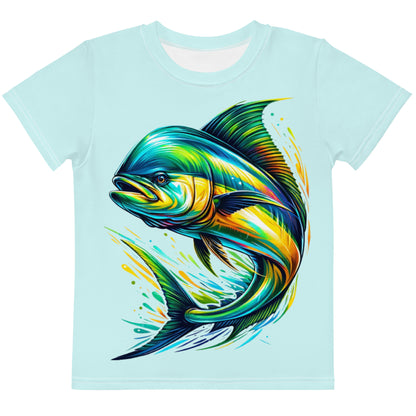 Mahi Mahi Youth Round Collar Tee - Sunset Silhouettes