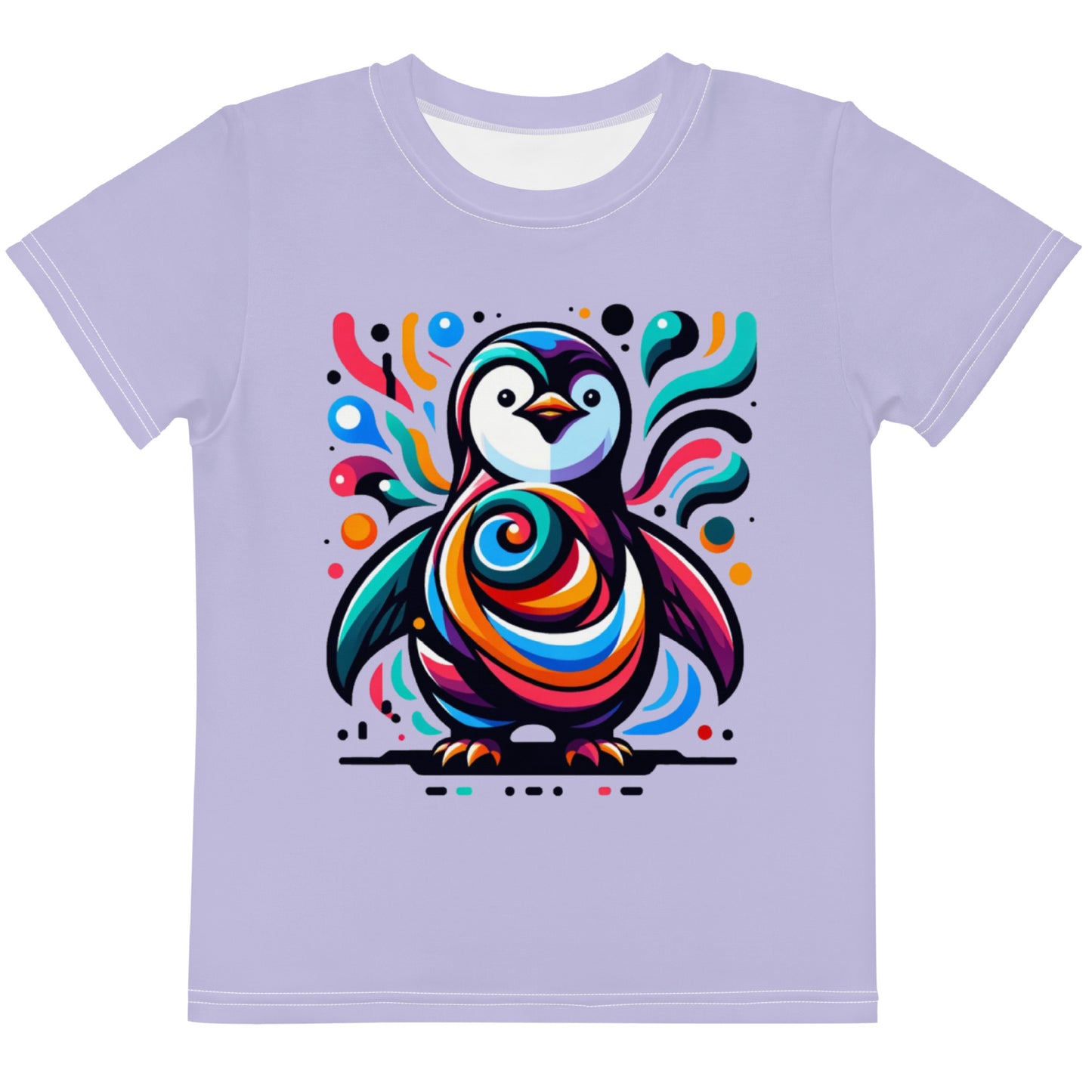 Penguin Youth Round Collar Tee - Sunset Silhouettes