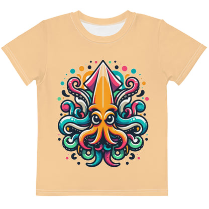 Squid Youth Round Collar Tee - Sunset Silhouettes