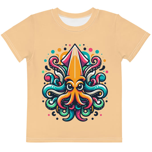 Squid Youth Round Collar Tee - Sunset Silhouettes