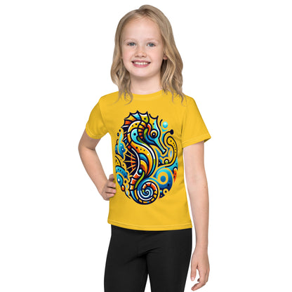 Seahorse Youth Round Collar Tee - Sunset Silhouettes