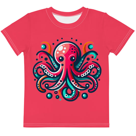 Octopus Youth Round Collar Tee - Sunset Silhouettes