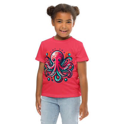 Octopus Youth Round Collar Tee - Sunset Silhouettes