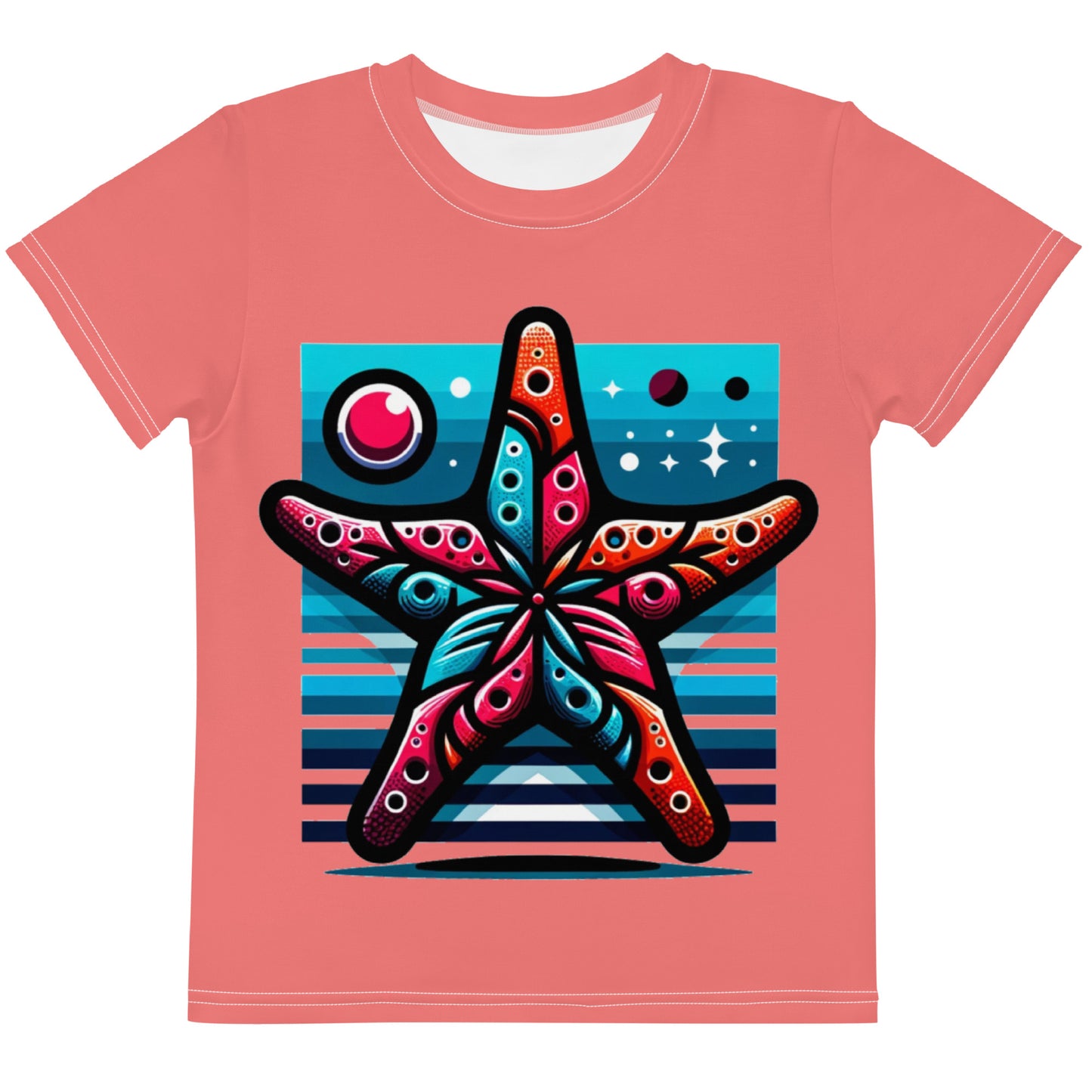 Starfish Youth Round Collar Tee - Sunset Silhouettes