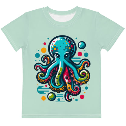 Octopus Youth Round Collar Tee - Sunset Silhouettes