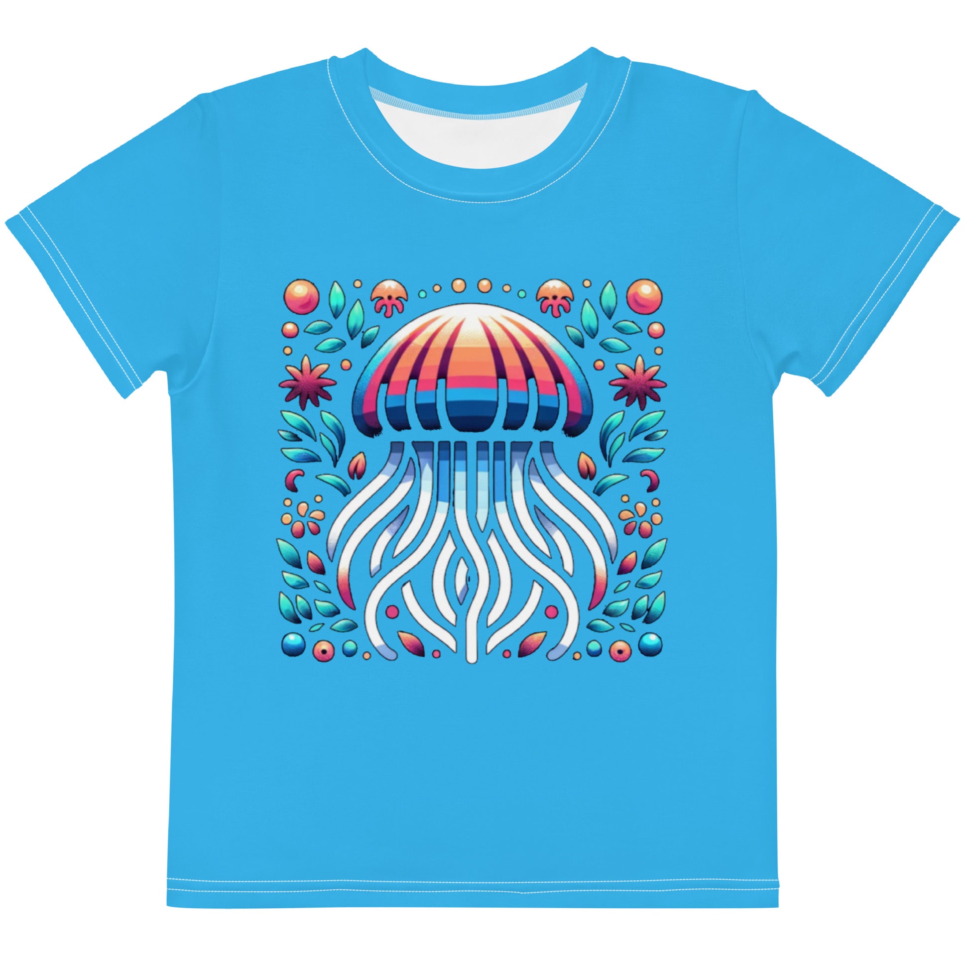 Jellyfish Youth Round Collar Tee - Sunset Silhouettes