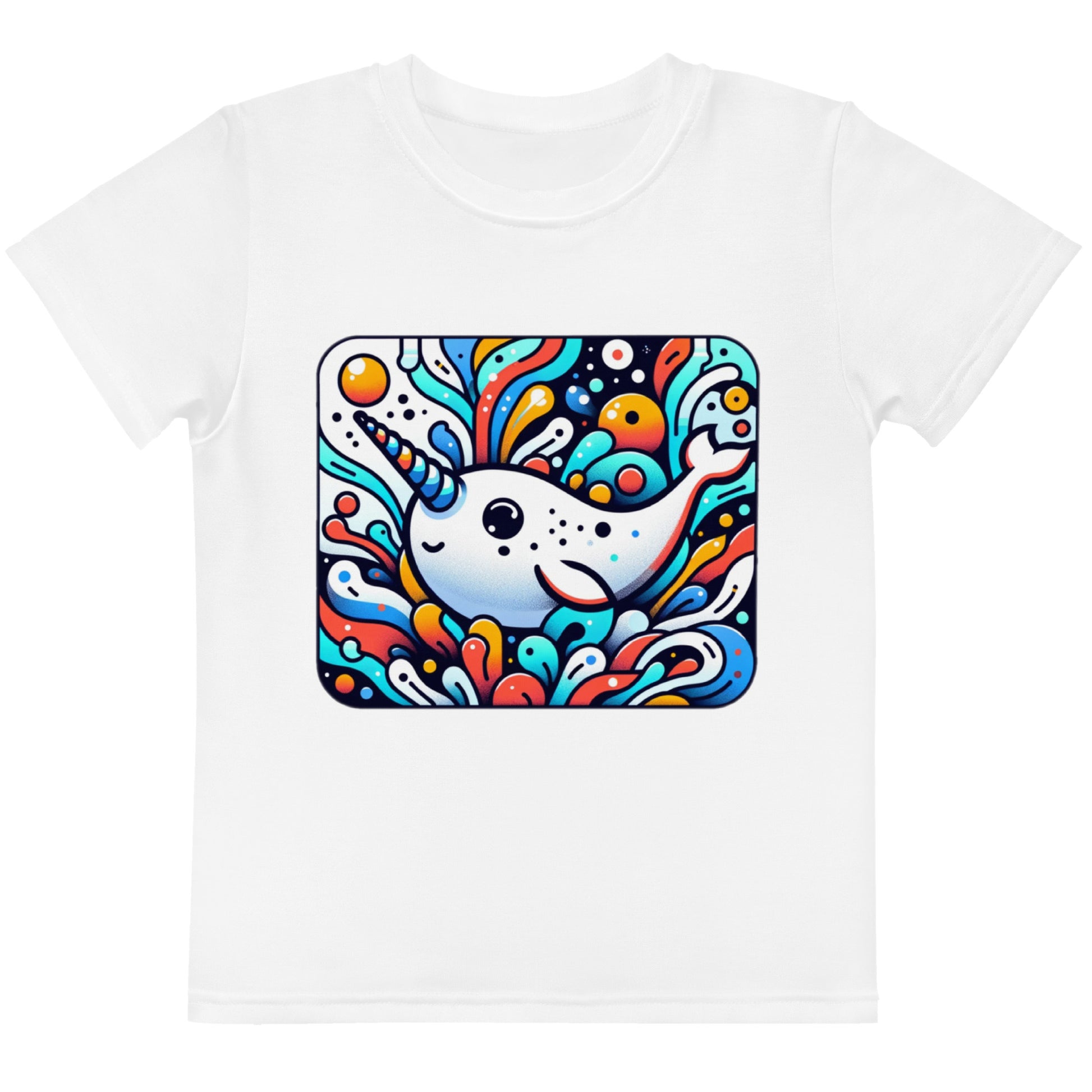 Narwhal Youth Round Collar Tee - Sunset Silhouettes