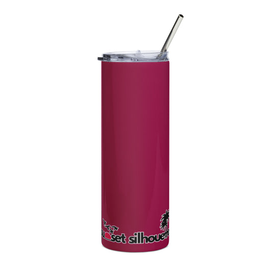 Burgundy Stainless Steel Tumbler