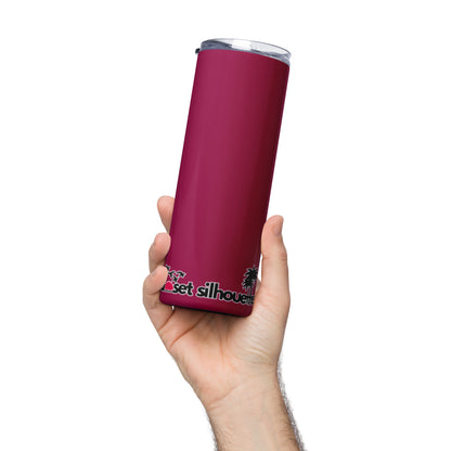 Burgundy Stainless Steel Tumbler